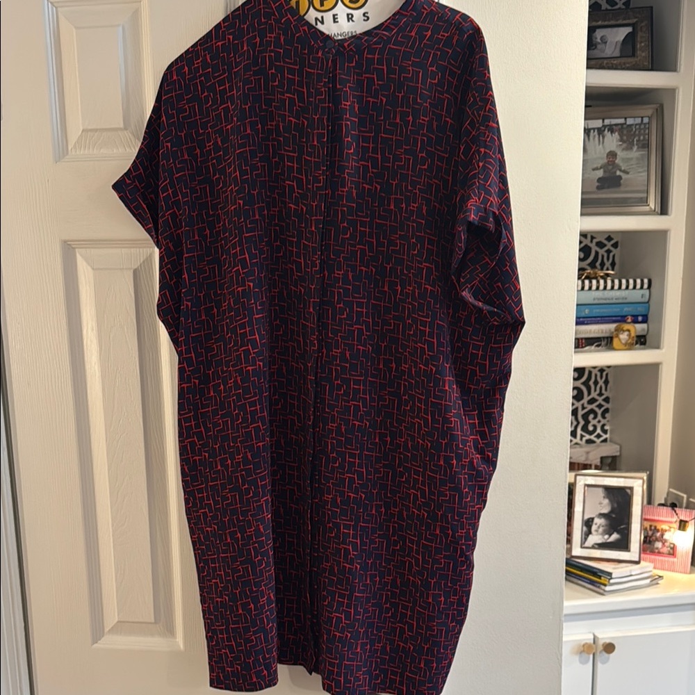 Red and Blue Patterned dress